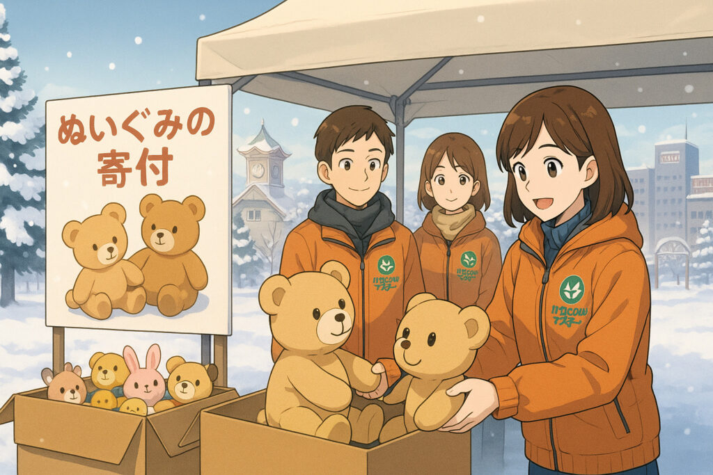 ぬいぐるみ寄付　北海道